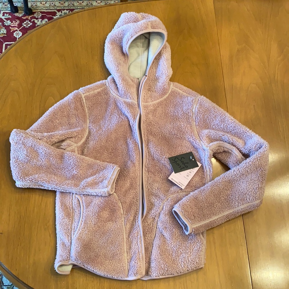 NWT Reversible Zip Up Hoodie